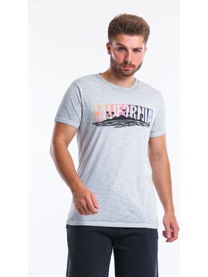 Superfly Men Tshırt Gri Erkek T-Shirt 21607-08