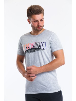 Superfly Men Tshırt Gri Erkek T-Shirt 21607-08