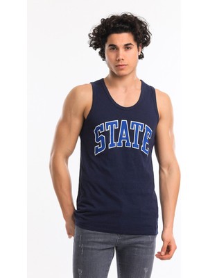 Superfly Men Tank Top Navy Erkek Atlet 21643-15