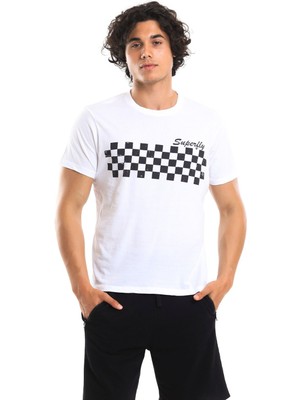 Superfly Men Tshirt Erkek Beyaz Tshirt 22540-01