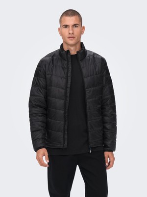 Only & Sons Carven Quilted Puffer Otw Noos Erkek Siyah Mont 22023051-0210