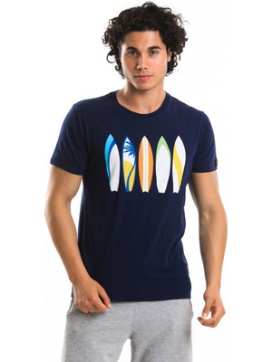 Superfly Men Tshırt Navy Erkek T-Shirt 22526-15