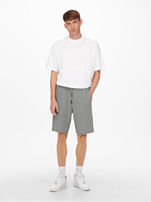 Only & Sons Ceres Sweat Shorts Noos Erkek Gri Şort 22019490-05