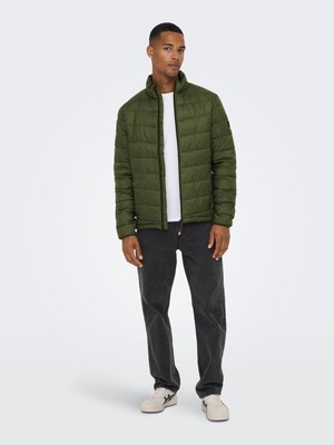 Only & Sons Carven Quilted Puffer Otw Noos Erkek Haki Mont 22023051-0310