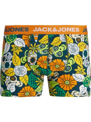 Jack & Jones Mexican Skulls Trunks 2 Pack Erkek Turuncu Boxer 12222654-23