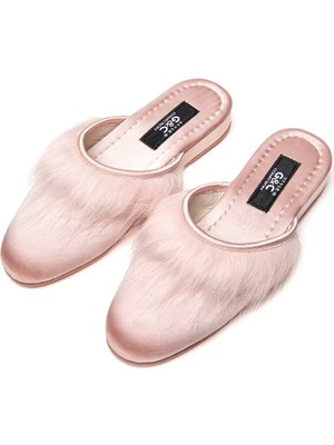 G&C 245 Tüylü Önü Kapalı Bayan Terlik10