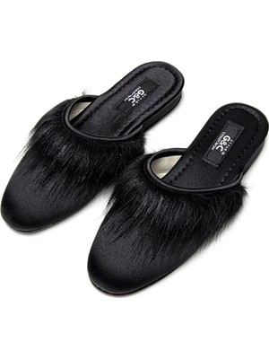 G&C 245 Tüylü Önü Kapalı Bayan Terlik10