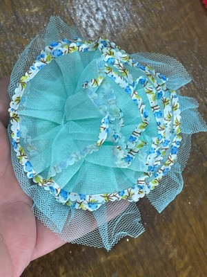 Gönülden Tasarım 10 cm Çap Tül Gül Nil Yeşili Aplike Aksesuar Dikiş Aksesuarı