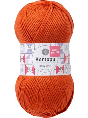 Kartopu Baby One El Örgü Ipi  | Kiremit K1210