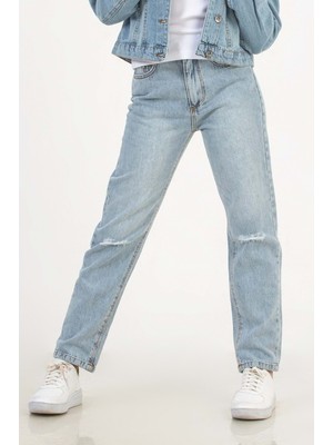 Hopi Kids Çocuk Kız Kot Pantolon D Hopi Kids - Mavi - 13-14 Yaş