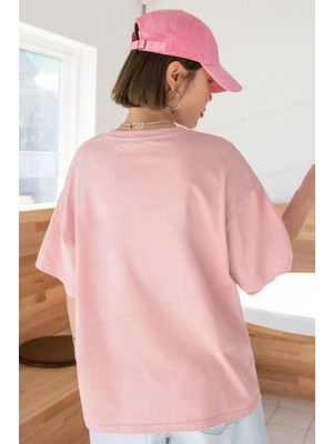 Millionaire Kirby Anime Korean Somon Oversize Salas Boyfriend Kadın T-Shirt