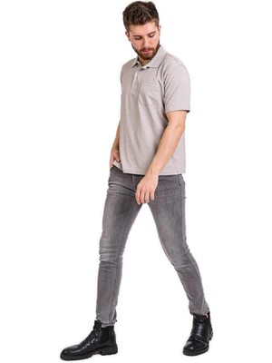 Simenti Polo Yaka Rahat Kalıp Cepli Tshirt Özel Üretim Regular Fit