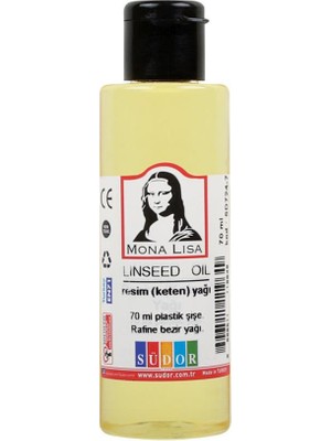 Keten Yağı 70ML 1 Adet Resim Yağı Monalisa Rafine Bezir Yağı Yağlı Boya Incelticisi Yağlı Boya Yardımcı Malzemesi