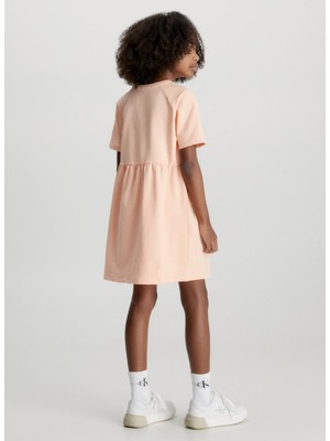 Calvin Klein Düz Turuncu Kız Çocuk Midi Elbise IG0IG01973SOJ