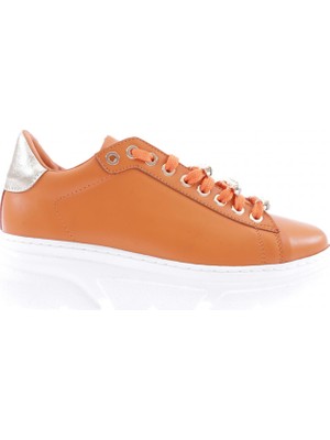 DGN ES864-23Y Kadin Kalin  Kristal Taşli Sneakers Ayakkabi