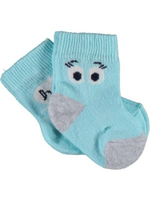 Bibaby Organik Çorap Soket 2li Hi Ekru - Mint
