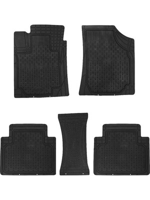 OtoLine Elif Renault Megane 4 2016-2018 3D Havuzlu Kauçuk Altı Cırtlı Paspas