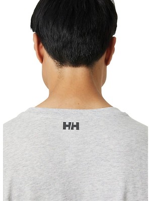 Helly Hansen Hh Tech Logo Erkek Kısa Kollu Tişört Grey Melange HHA63165