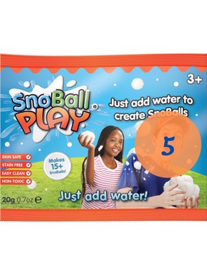 Zimpli Kids ZimpliKids SnoBall Play Tanışma Boyu 5'li Paket - Kar Yapım Seti