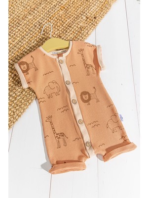 Babymod Figürlü Önden Düğmeli Erkek Bebek Tulum