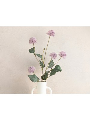 English Home Branch Chrysanthemum Plastik Tek Dal Yapay Çıçek 82 cm Mor