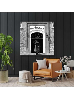 SML Tablo Mustafa Kemal Atatürk Türkiye Büyük Millet Meclisi Makam Dekor Kanvas Tablo