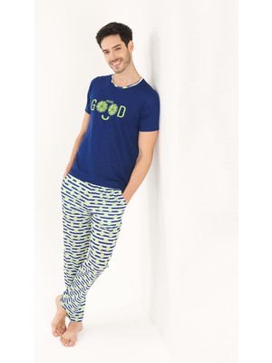 Yeni Inci Yarım Kol Erkek Pijama Takım EPJ838