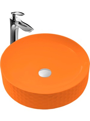 Paluci Paula Matt Orange Çanak Lavabo