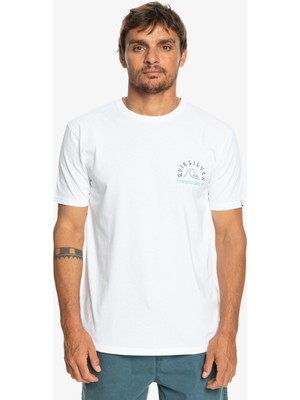 Quiksilver Originalbarrel Erkek Beyaz Tişört