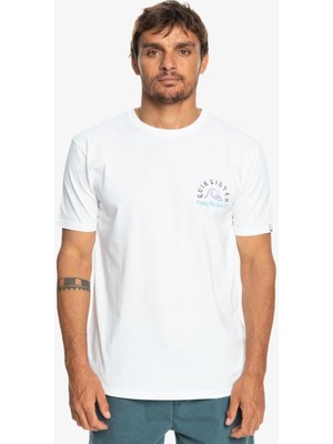 Quiksilver Originalbarrel Erkek Beyaz Tişört