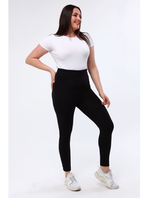 Curvy Trend Büyük Beden Toparlayıcı Bel Tayt KLB0018 Siyah