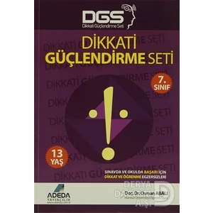Adeda Yayıncılık  Adeda / 7. Sınıf Dikkat Güçlendirme Seti 13 Yaş