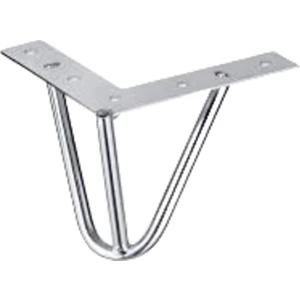 - Mil 15 cm Krom - Metal Ayak - 5 Adet