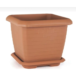 Hisar Kare Saksı 25,3 Litre Kiremit