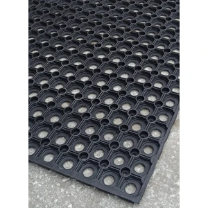 Altı Açık Lastik Kauçuk Petek Paspas 100 cm Ölçü Seçenekli