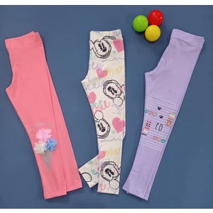 Baby Ellas 3 - 8 Yaş  Mevsimlik Pamuklu Üçlü Tayt Set (2023 Sezon)