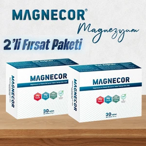 Magnecor 2'li Fırsat Paketi - Magnezyum ve B6 Vitamini İçeren Gıda Takviyesi