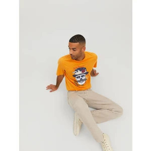 Jack & Jones Roxbury Tee Ss Crew Neck Sn Erkek Sarı Tshirt 12227779-22