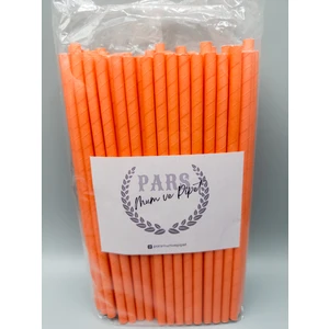 Pars Mum Kağıt Pipet Kırmızı 100 Lü 8*240 mm