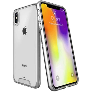 Apple iPhone Xs Max 6.5 Kılıf Kamera Korumalı Darbe Emici Şeffaf Tank Tam Koruma Silikon Kapak
