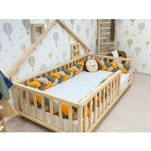 Ahşap Montessori Karyola - Masif Ahşap Karyola - Montessori  Yatak