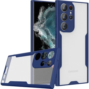 Samsung Galaxy S23 Ultra Kılıf Kenar Renkli Kamera Korumalı Mat Kapak