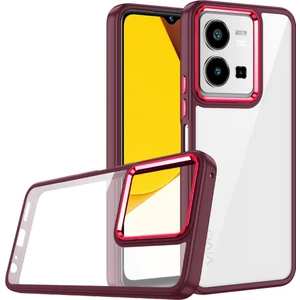 Vivo Y35 Kılıf Kamera Nikelaj Kenar Renkli Kapak