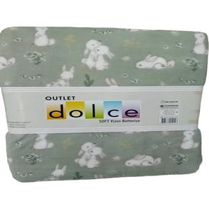 Outlet Soft Vizon Tek Kişilik Battaniye Tavşan