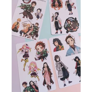 EyER Shoping Anime Demon Slayer Etiket Sticker Set