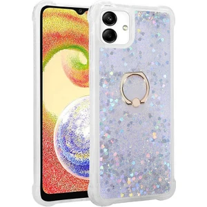 Samsung Galaxy A04 Kılıf Içi Sıvılı Yüzüklü Kapak