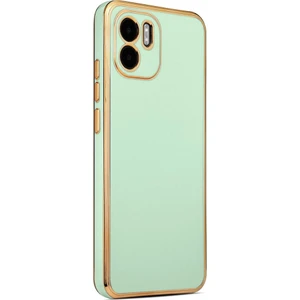 Xiaomi Redmi A1 Kılıf Köşeli Altın Model Kapak