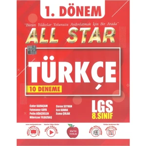 Newton Yayınları LGS Türkçe 1. Dönem 8 Deneme Sınavı