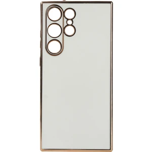 Kny Samsung Galaxy S23 Ultra Kılıf Parlak Kenarlı Laser Bark Silikon