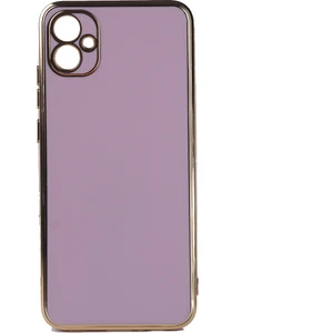Kny Samsung Galaxy A04E Kılıf Parlak Kenarlı Laser Bark Silikon